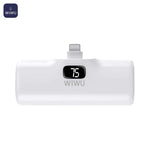 外部バッテリ_ パワ_バンク Wiwu Wi-P017-L ライトニング 5000mAh ホワイト