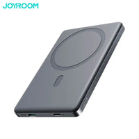 外部バッテリ_ パワ_バンク JOYROOM JR-PBM08 5000mAh 20W MagSafe (Type-C to Type-C ケ_ブル 60W 25cm 付き) ブラック
