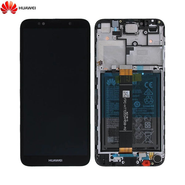 Bloc _cran Complet avec Ch_ssis et Batterie Original pour Huawei Y5 2018 02351XHU Noir