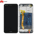 Bloc _cran Complet avec Ch_ssis et Batterie Original pour Huawei P9 Lite Mini 02351TVA Noir