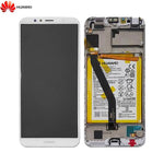 Bloc _cran Complet avec Ch_ssis et Batterie Original pour Huawei Y6 2018 02351WLK Blanc