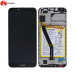 Bloc _cran Complet avec Ch_ssis et Batterie Original pour Huawei Y6 2018 02351WLJ Noir