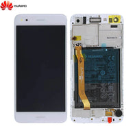 Bloc _cran Complet avec Ch_ssis et Batterie Original pour Huawei P9 Lite Mini 02351TUY Blanc