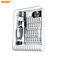 Jakemy JM-8189B Precision Screwdriver Kit na may Tweezer Pliers (32 in 1) White