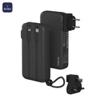 外部バッテリ_ パワ_バンク Wiwu JC-23C 3 in 1 10000mAh (米国 + 英国 + EU) 22.5W ブラック