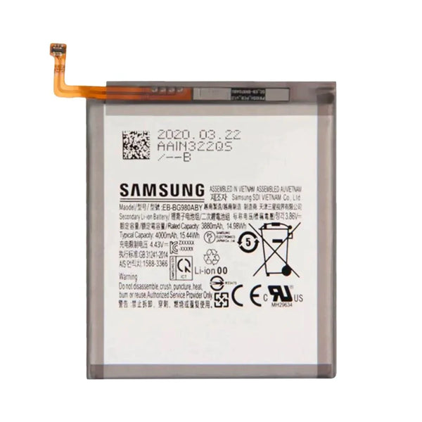 Batteria originale estratta Samsung Galaxy S20 G980 Galaxy S20 5G G981 EB-BG980ABY