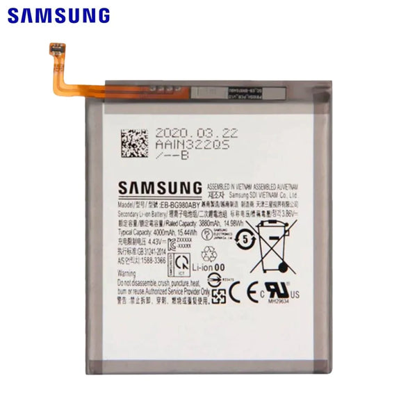 Batteria originale Samsung Galaxy S20 G980 Galaxy S20 5G G981 GH82-22122A EB-BG980ABY