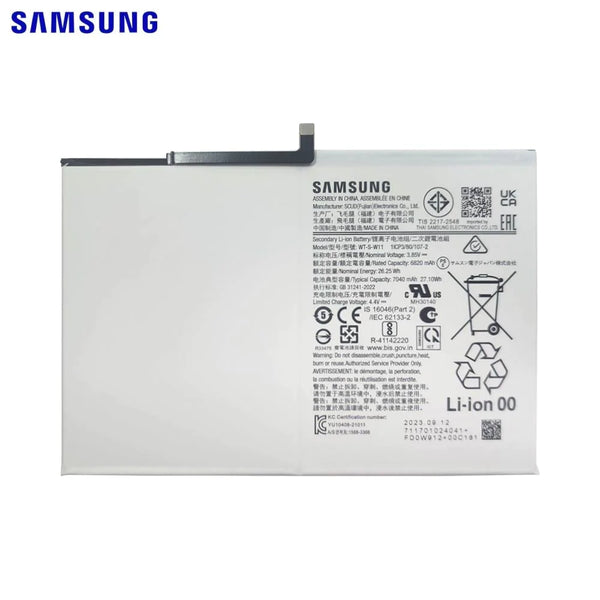 Batteria originale Samsung Galaxy Tab A9 Plus Wi-Fi X210 Galaxy Tab A9 Plus 5G X216 GH81-24467A SCUD-WT-S-W11