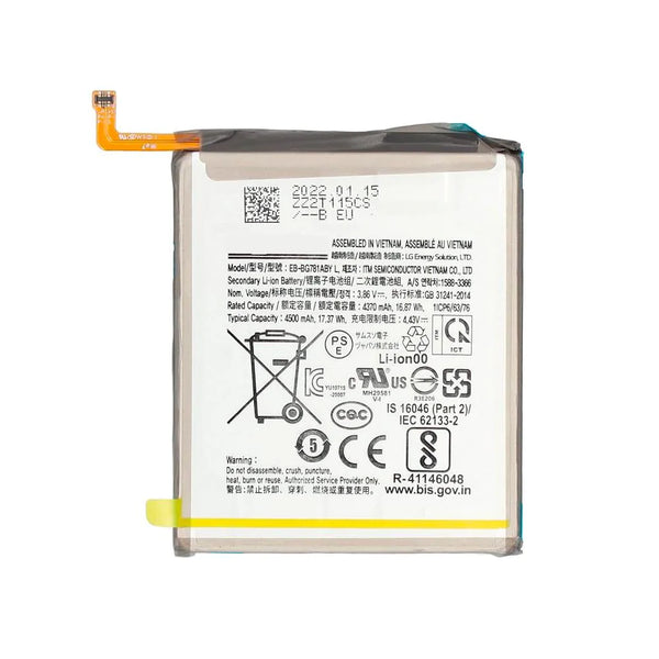 Batteria Premium Samsung Galaxy S20 FE 5G G781 Galaxy S20 FE 4G G780 Galaxy A52 5G A526 Galaxy A52 4G A525 Galaxy A52s 5G A528 EB-BG781ABY