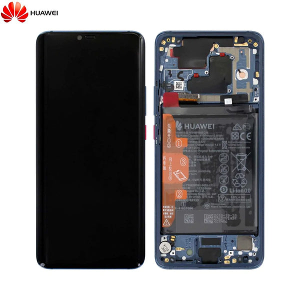 Pantalla completa original Huawei Mate 20 Pro 02352GFX azul con marco y bater¨ªa