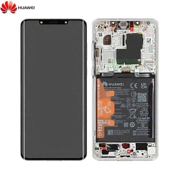 Complete Screen Assembly with Frame and Battery Original Huawei Mate 50 Pro 02355ERD Silver