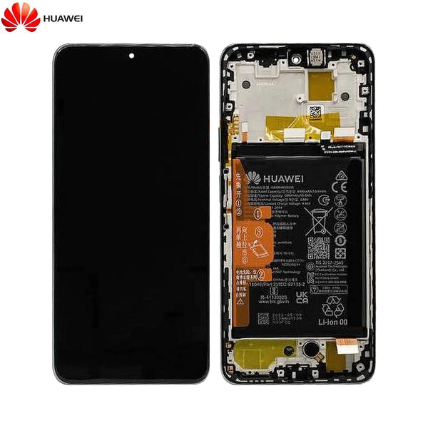 Bloco de Tela Completo com Moldura e Bateria Original Huawei Nova Y90 02355ARG Verde Esmeralda