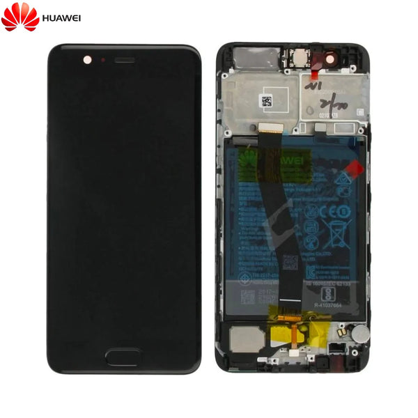 Bloc _cran Complet avec Ch_ssis et Batterie Original Huawei P10 02351DGP Noir