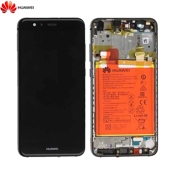 Complete Screen Block with Frame and Battery Original Huawei P10 Lite 02351FSE Black
