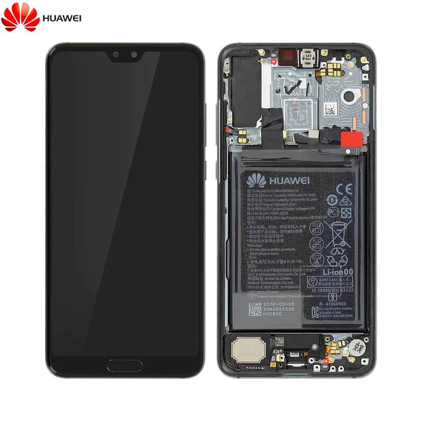 Bloc _cran Complet avec Ch_ssis et Batterie Original Huawei P20 Pro 02351WQE 02351WQK Noir