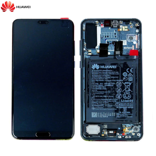 Complete Screen Assembly with Frame and Battery Original Huawei P20 Pro 02351WTU Twilight