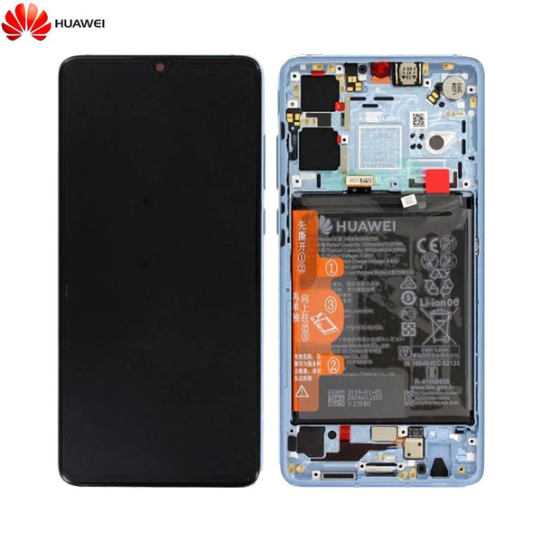 Bloc _cran Complet avec Ch_ssis et Batterie Original Huawei P30 02352NLP 02354HMF Nacre