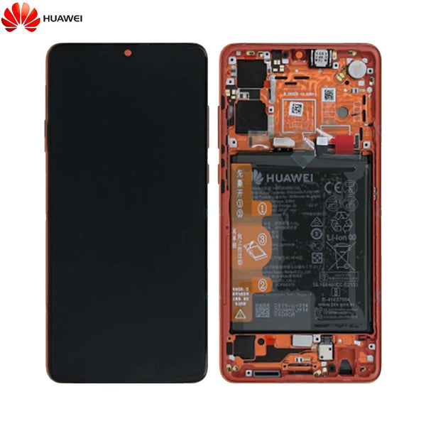 Pantalla Completa con Marco y Bater¨ªa Original Huawei P30 02352NLQ 02354HRG Amber Sunrise