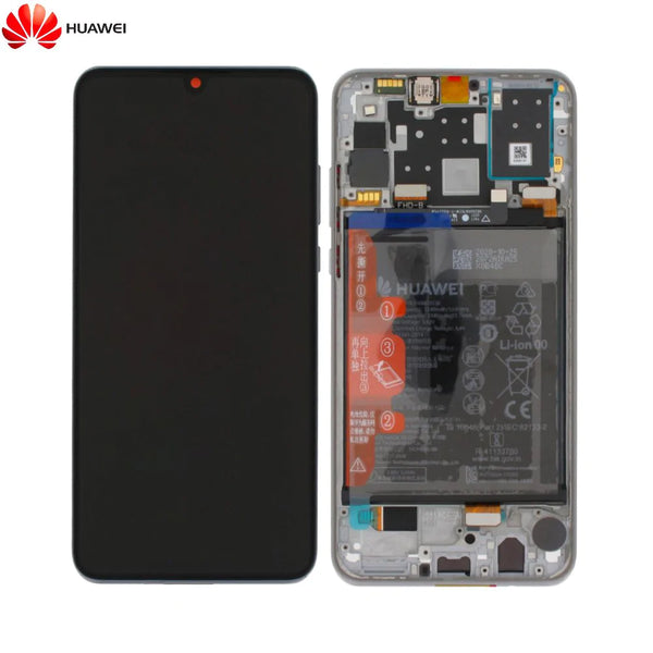 Bloque de Pantalla Completo con Marco y Bater¨ªa Original Huawei P30 Lite 02352PJN Importado Blanco