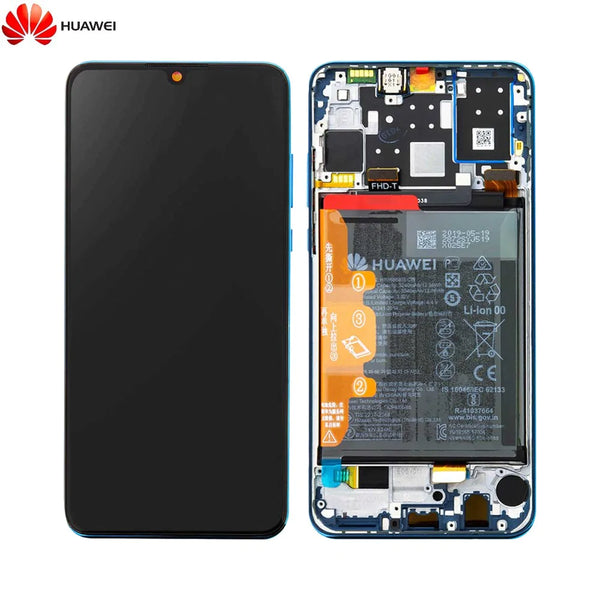 Pantalla Completa con Marco y Bater¨ªa Original Huawei P30 Lite 02352RQA Azul Pavo Real