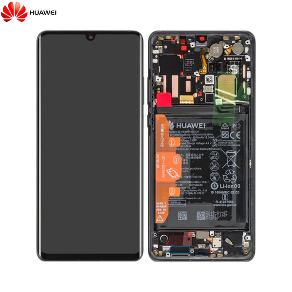 Bloc _cran Complet avec Ch_ssis et Batterie Original Huawei P30 Pro P30 Pro New Edition 02352PBT 02353FUQ 02354NAC 02355LJNB 02355MUL 02355UNB Noir