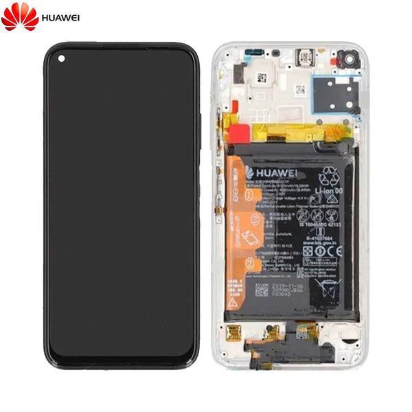 Blocco Schermo Completo con Telaio e Batteria Originale Huawei P40 Lite 02353KFV Sakura Rosa