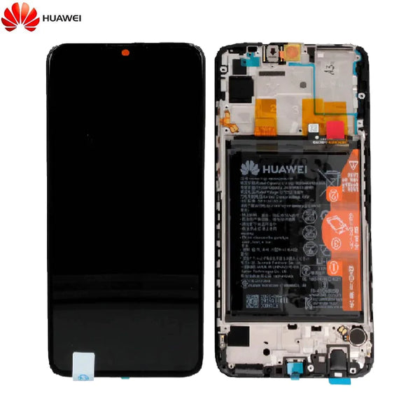 Gruppo Schermo Completo con Telaio e Batteria Originale Huawei P Smart 2020 02353RJT Nero