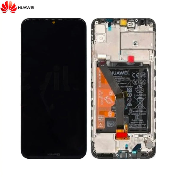 Blocco Schermo Completo con Telaio e Batteria Originale Huawei Y6S 02353JJW Nero