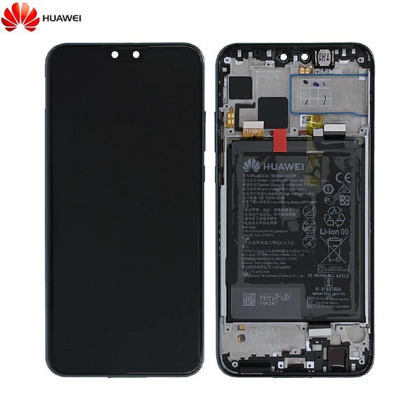 Complete Screen Assembly with Frame and Battery Original Huawei Y9 2019 02352EQC Black