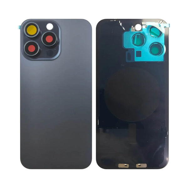 Carcasa trasera para Apple iPhone 15 Pro Max (sin pieza) Azul Titanio