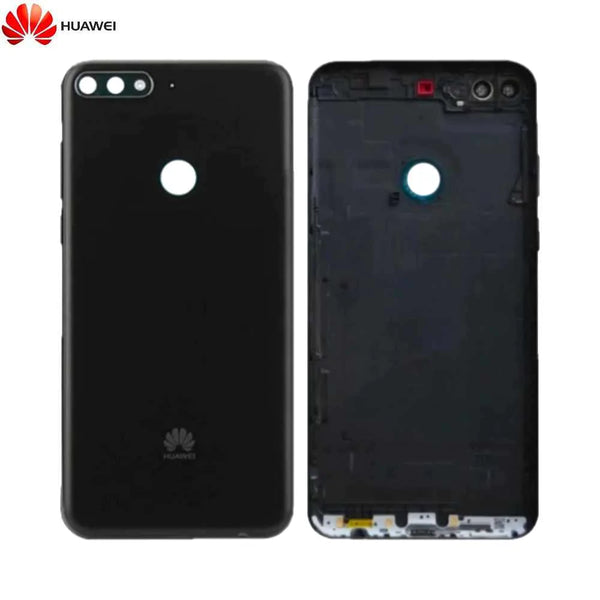 Carcasa trasera original para Huawei Y7 2018 97070THF negra
