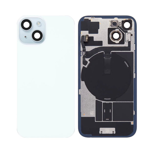 Carcasa trasera original de Apple para iPhone 15, color azul