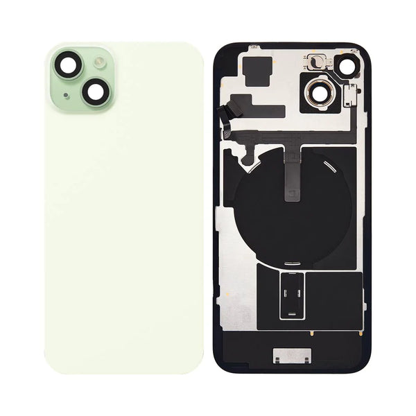 Carcasa trasera verde original del iPhone 15 Plus de Apple extra¨ªda