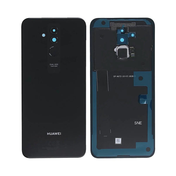 Funda trasera premium negra para Huawei Mate 20 Lite