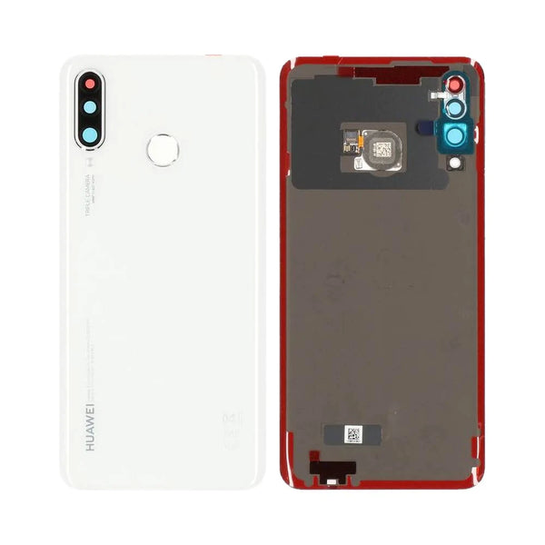 Cover posteriore premium per Huawei P30 Lite P30 Lite New Edition bianca