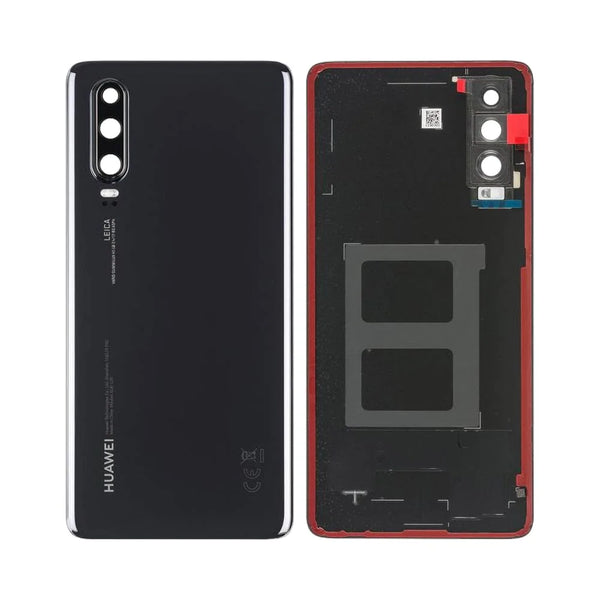 Capa traseira premium preta para Huawei P30