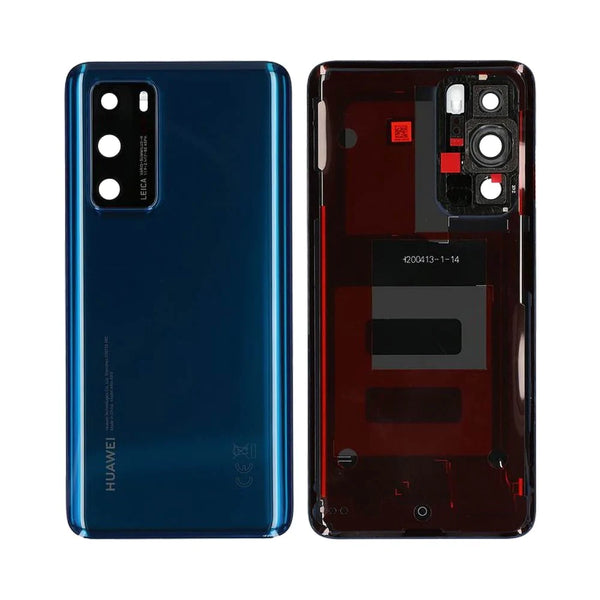 Capa traseira premium azul para Huawei P40