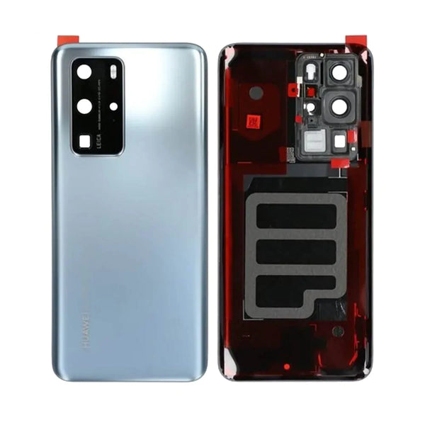 Funda trasera premium plateada para Huawei P40 Pro