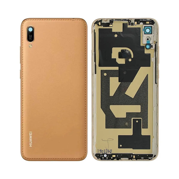 Cover posteriore premium marrone per Huawei Y6 2019