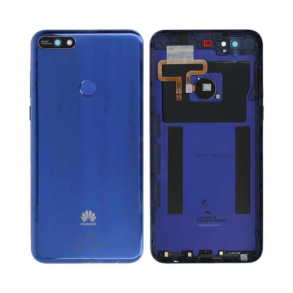 Cover posteriore premium blu per Huawei Y7 2018