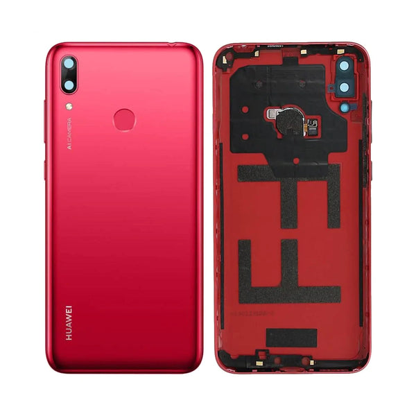 Huawei Y7 2019 Premium Back Cover Coral Red
