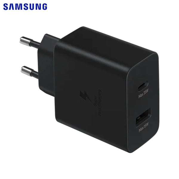 Cargador Samsung Multi Duo (USB + Tipo C) 35 W EP-TA220NBEGEU Negro
