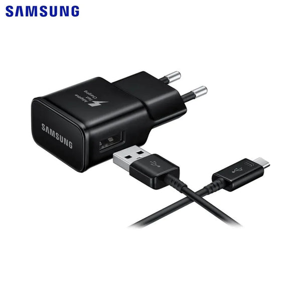 Samsung EP-TA200B + DG970BBE 15 W 2 A USB-Netzladeger_t mit Typ-C-Kabel GP-PTU020SOBBQ Bulk, Schwarz