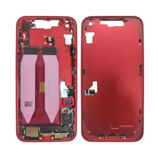 Apple iPhone 14 Plus original, chasis intermedio, color rojo