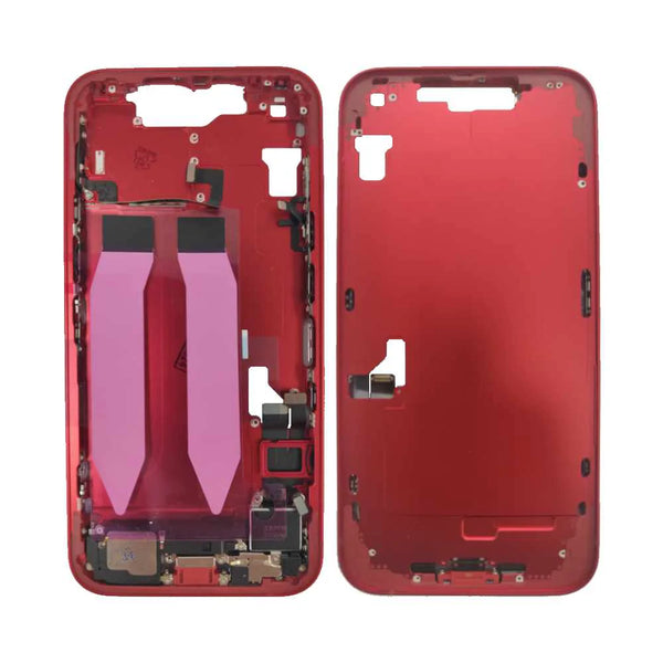 Chasis intermedio original del iPhone 14 de Apple, color rojo, extra¨ªdo