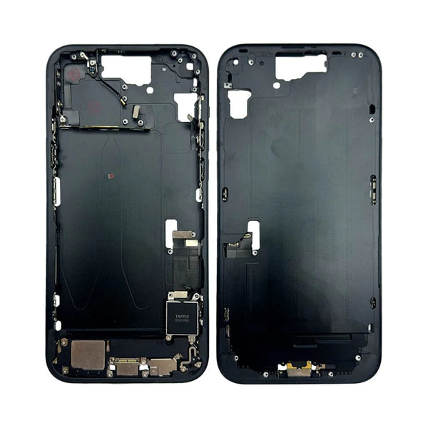 Chasis intermedio negro original del iPhone 15 Plus de Apple extra¨ªdo