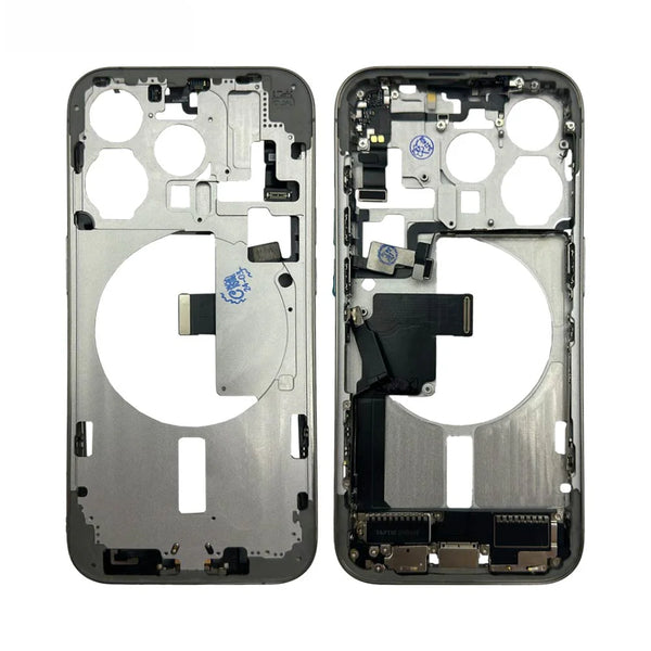 Original Pulled Apple iPhone 15 Pro Intermediate Chassis Natural Titanium