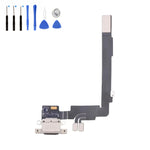 Eutoping USB Charging Port For Apple iPhone 16 Pro Max Black Dock Connector Charger Board Flex Cable Assembly Replacement with tool