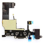 Eutoping charging port board For Apple iPhone 5 Black Connector Charger Board Flex Cable Assembly Replacement