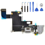 Eutoping USB Charging Port For Apple iPhone 6 Black Dock Connector Charger Board Flex Cable Assembly Replacement with tool